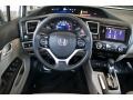 Beige 2015 Honda Civic Hybrid-L Sedan Dashboard