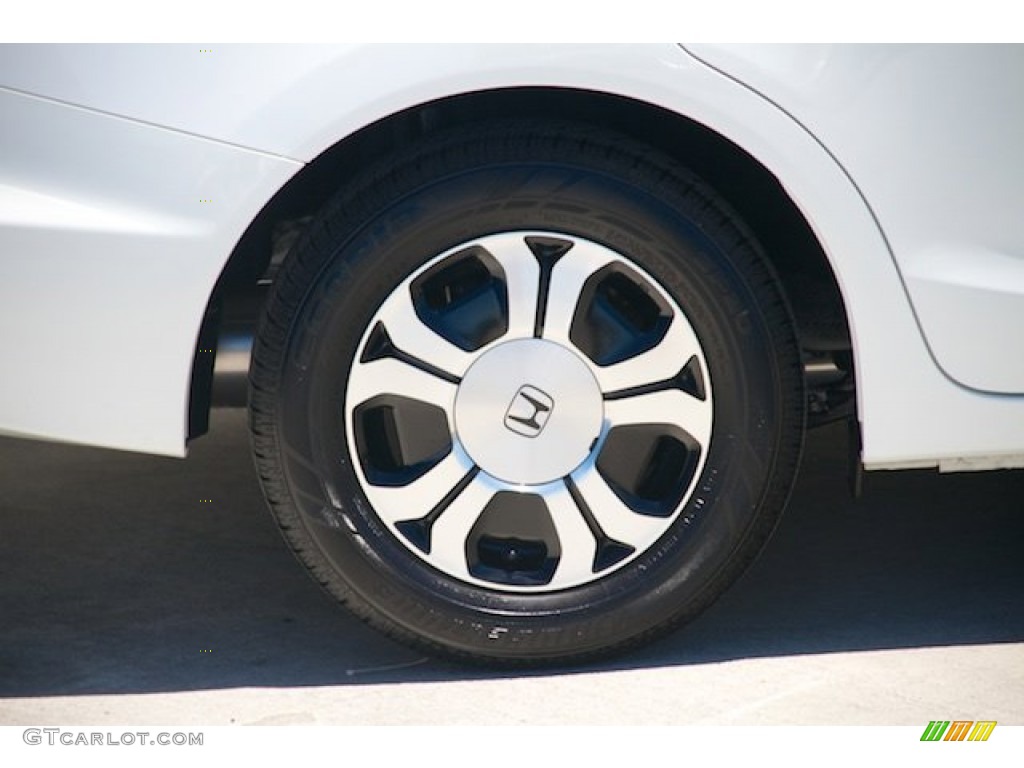 2015 Civic Hybrid-L Sedan - Taffeta White / Beige photo #26