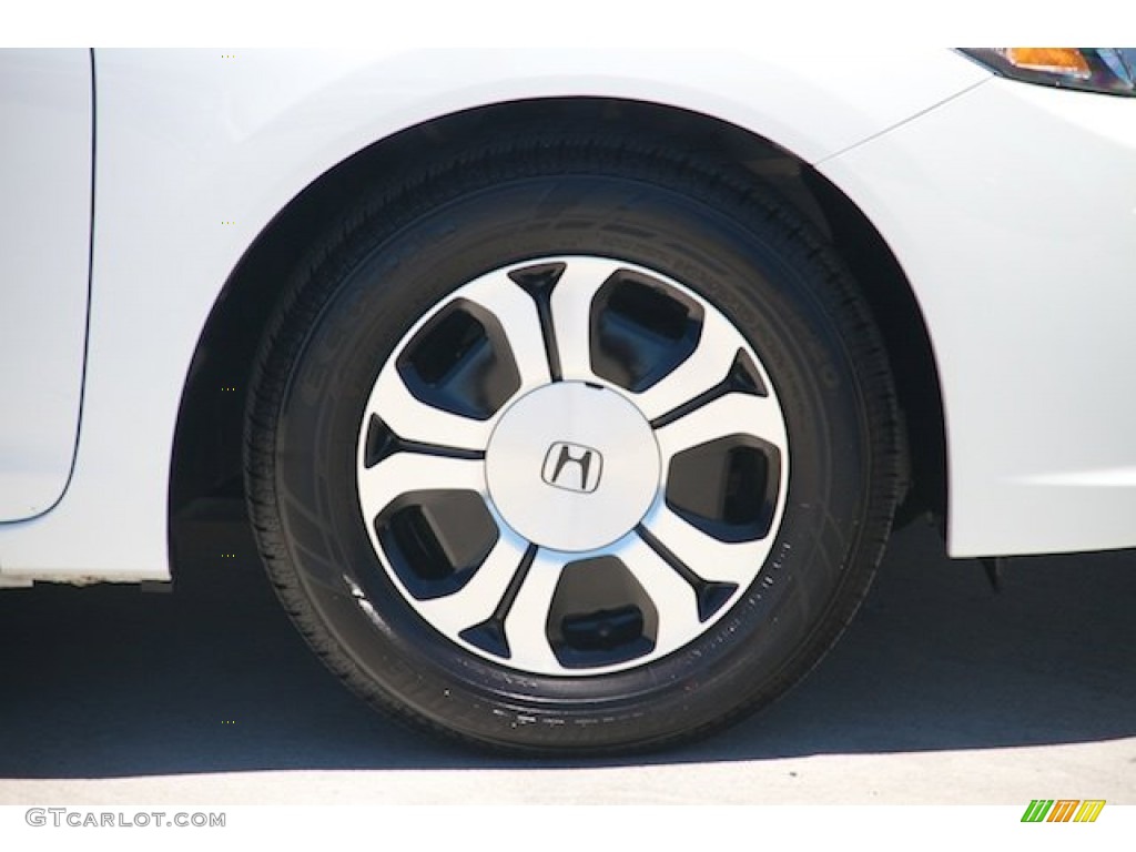 2015 Civic Hybrid-L Sedan - Taffeta White / Beige photo #27