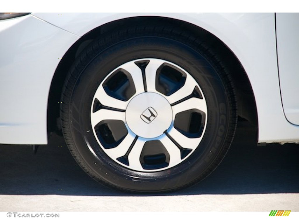 2015 Civic Hybrid-L Sedan - Taffeta White / Beige photo #29