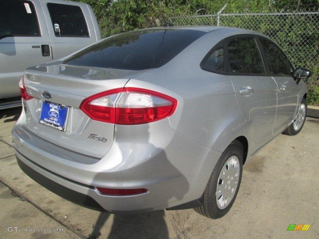 2015 Fiesta S Sedan - Ingot Silver Metallic / Charcoal Black photo #11