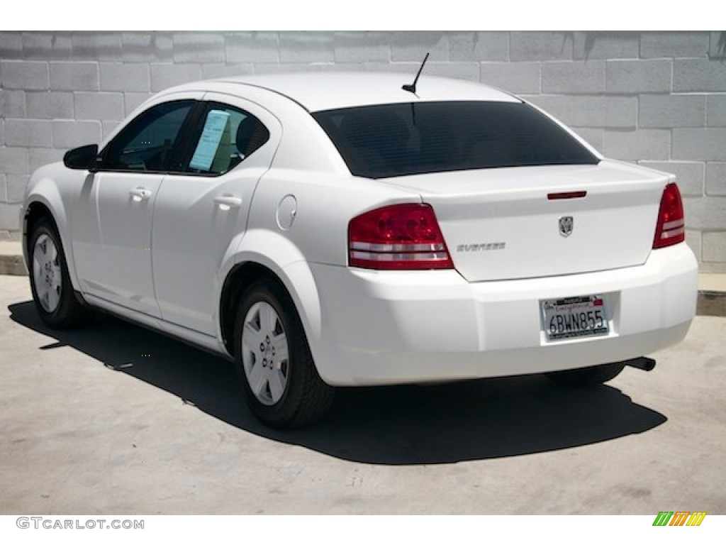 2008 Avenger SE - Stone White / Dark Slate Gray/Light Slate Gray photo #2