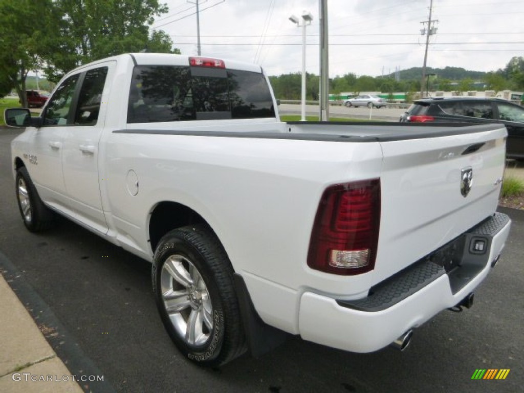 2013 1500 Sport Quad Cab 4x4 - Bright White / Black photo #8