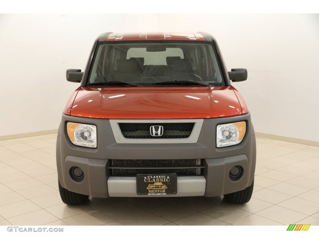 2004 Element EX AWD - Sunset Orange Pearl / Black photo #2