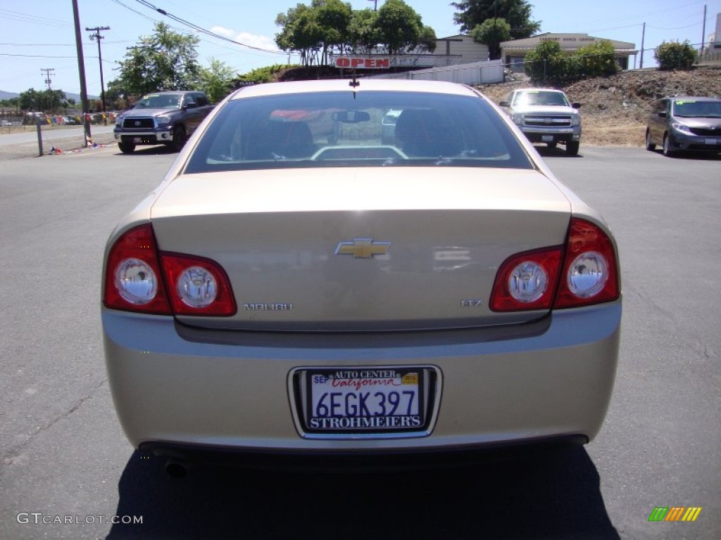 2008 Malibu LTZ Sedan - Sandstone Metallic / Cocoa/Cashmere Beige photo #6