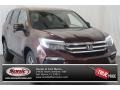 2016 Dark Cherry Pearl Honda Pilot EX-L  photo #1