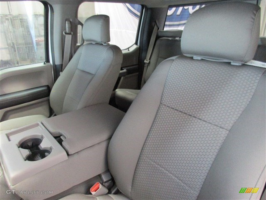 2015 F150 XLT SuperCrew - Oxford White / Medium Earth Gray photo #9