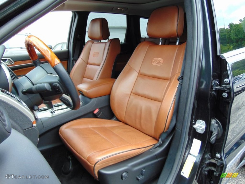 2012 Jeep Grand Cherokee Overland 4x4 Front Seat Photo #105554031
