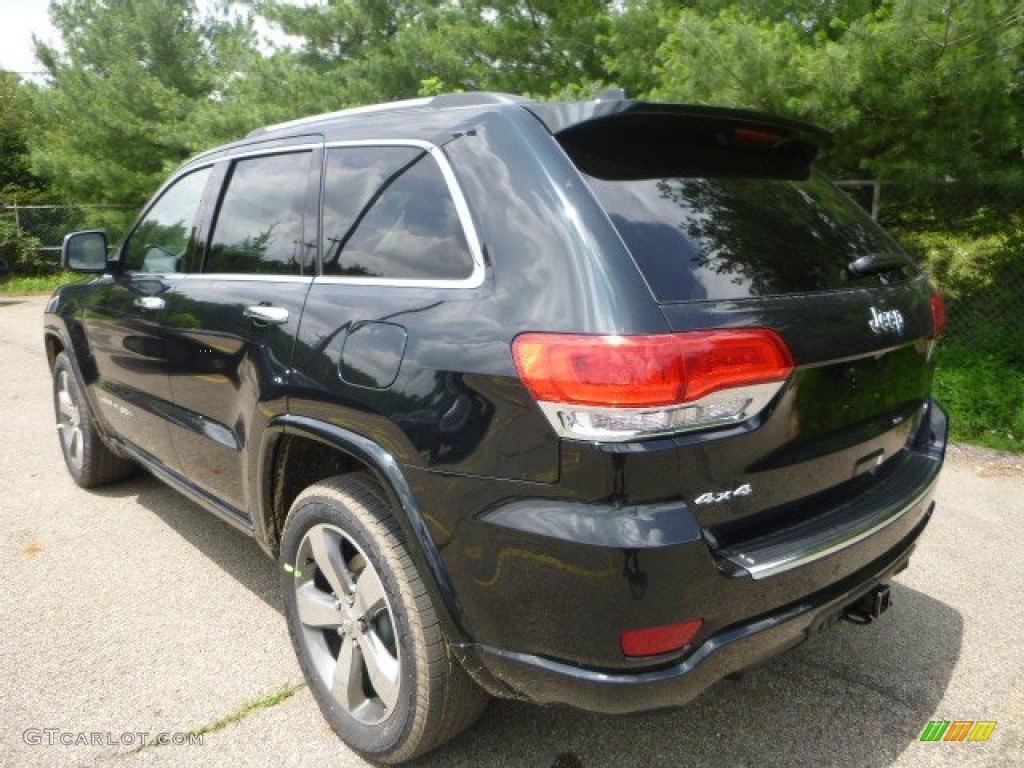 2015 Grand Cherokee Overland 4x4 - Black Forest Green Pearl / Brown/Light Frost Beige photo #2