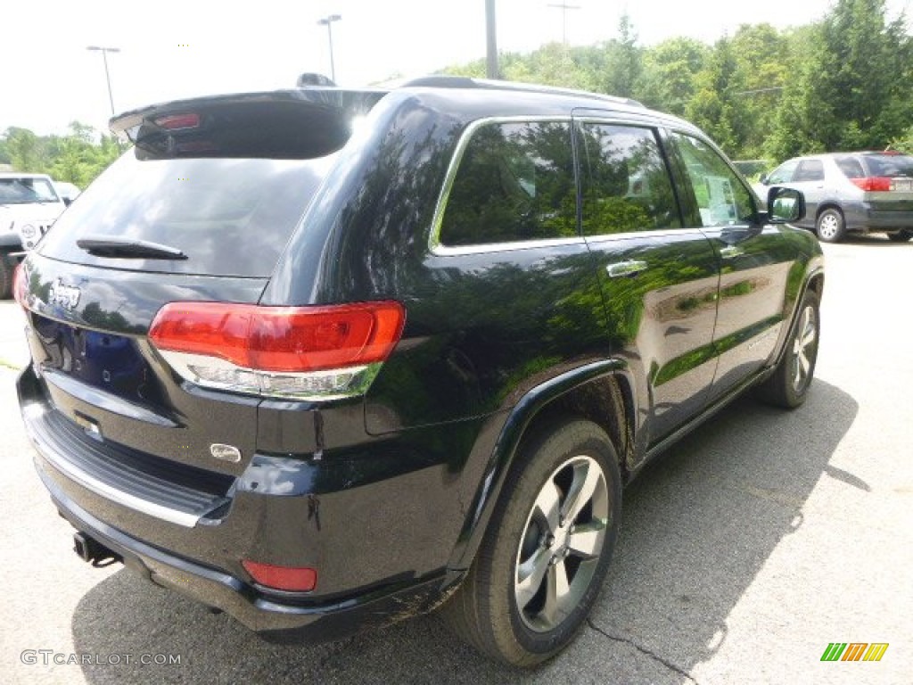 2015 Grand Cherokee Overland 4x4 - Black Forest Green Pearl / Brown/Light Frost Beige photo #4