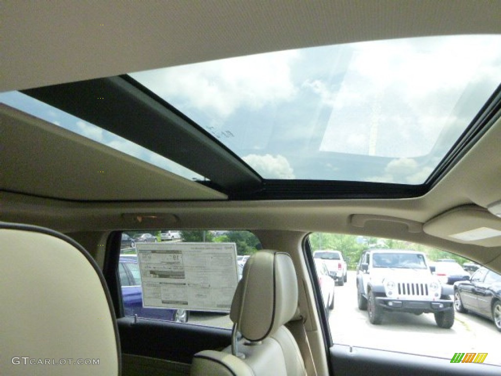 2015 Grand Cherokee Overland 4x4 - Black Forest Green Pearl / Brown/Light Frost Beige photo #9