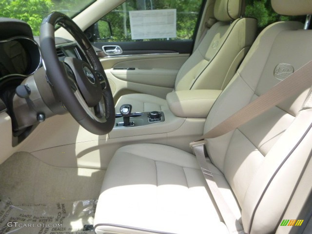 2015 Grand Cherokee Overland 4x4 - Black Forest Green Pearl / Brown/Light Frost Beige photo #12
