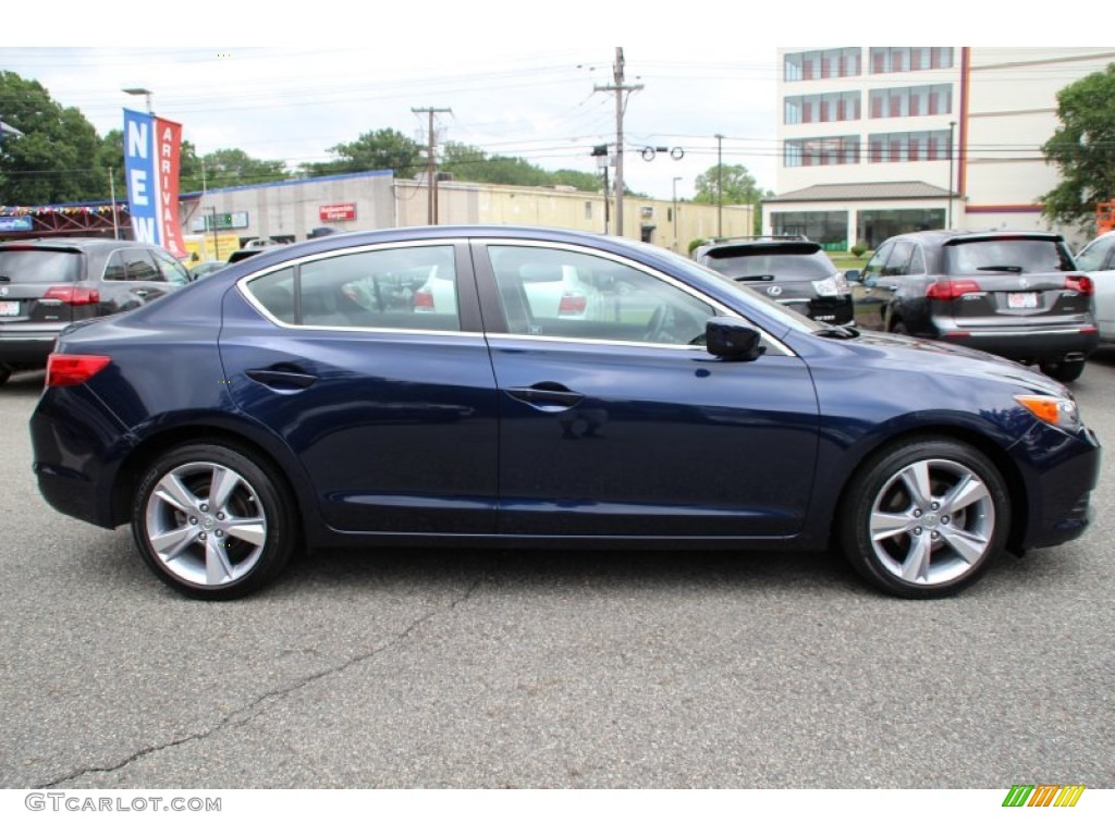 2013 ILX 2.0L Premium - Fathom Blue Pearl / Ebony photo #2