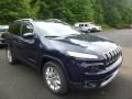 2015 True Blue Pearl Jeep Cherokee Limited 4x4  photo #9