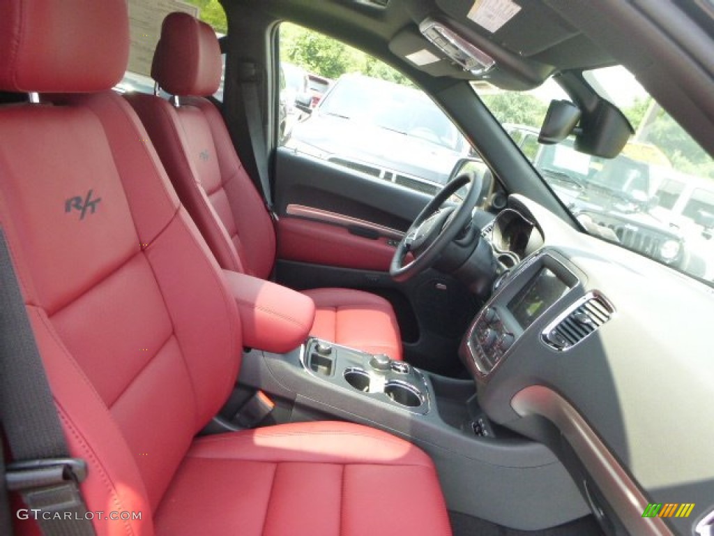 Black/Red Interior 2015 Dodge Durango R/T AWD Photo #105558144
