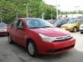 2008 Vermillion Red Ford Focus SE Sedan  photo #5