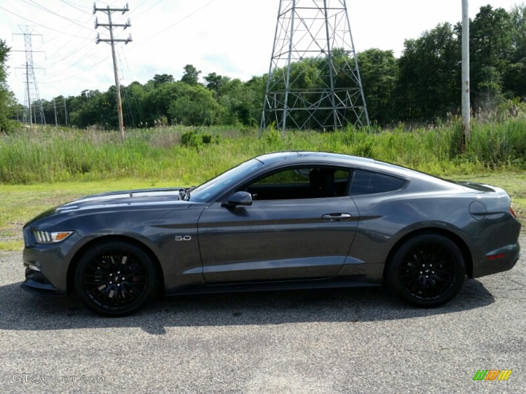 2015 Mustang GT Coupe - Magnetic Metallic / Ebony photo #10