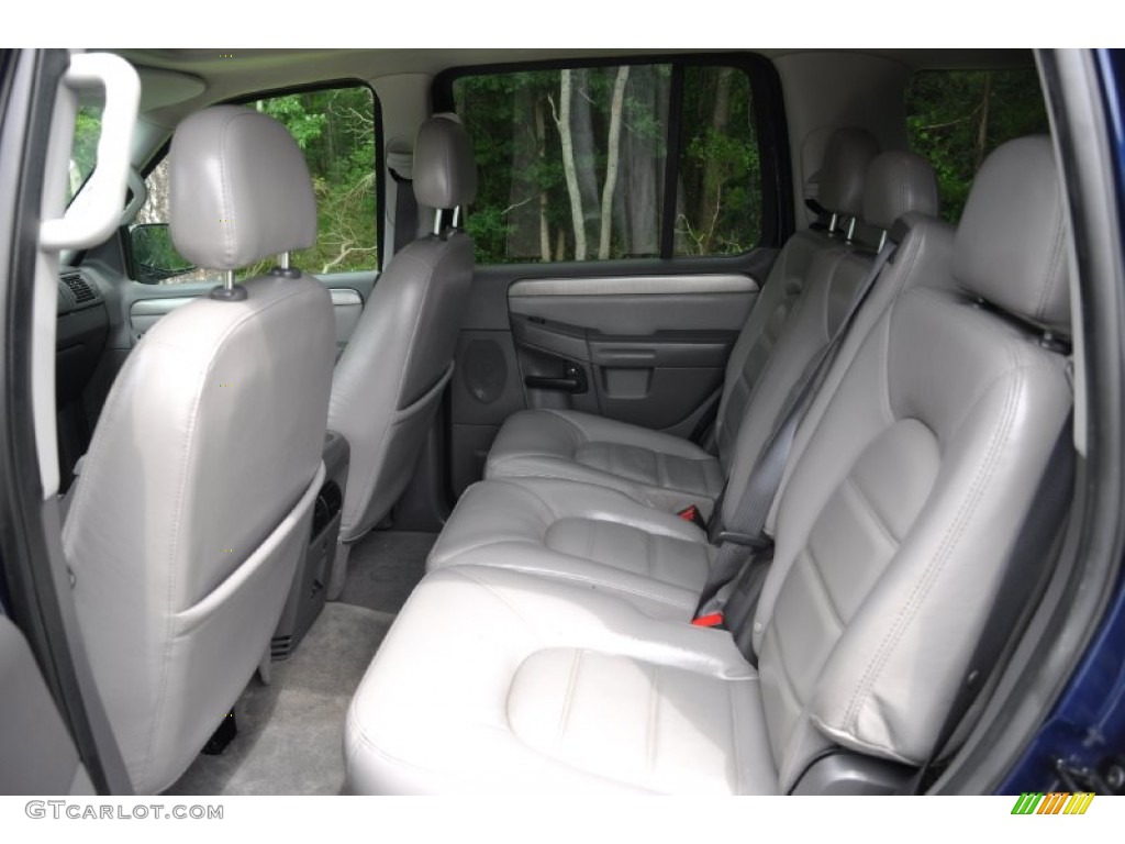 2004 Explorer XLT 4x4 - Dark Blue Pearl Metallic / Gray photo #14
