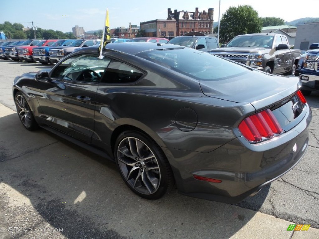 2015 Mustang GT Coupe - Magnetic Metallic / Dark Saddle photo #5