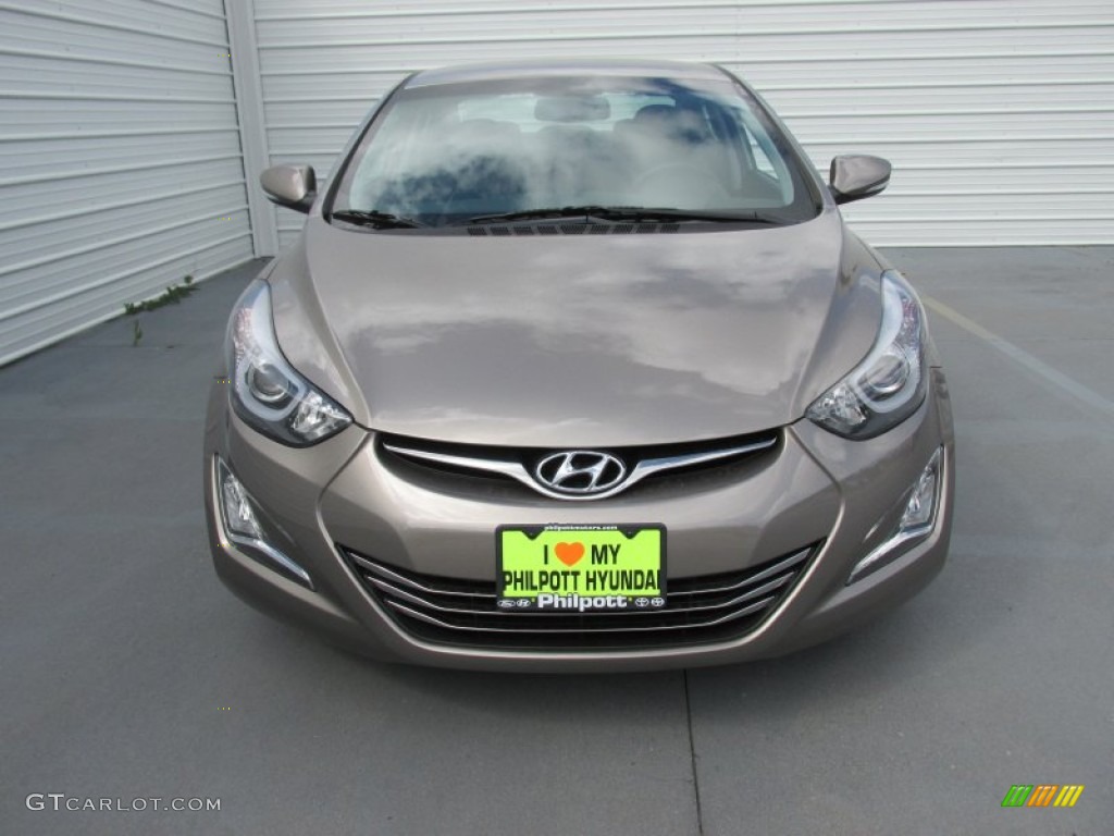 2016 Elantra Limited - Desert Bronze / Black photo #8