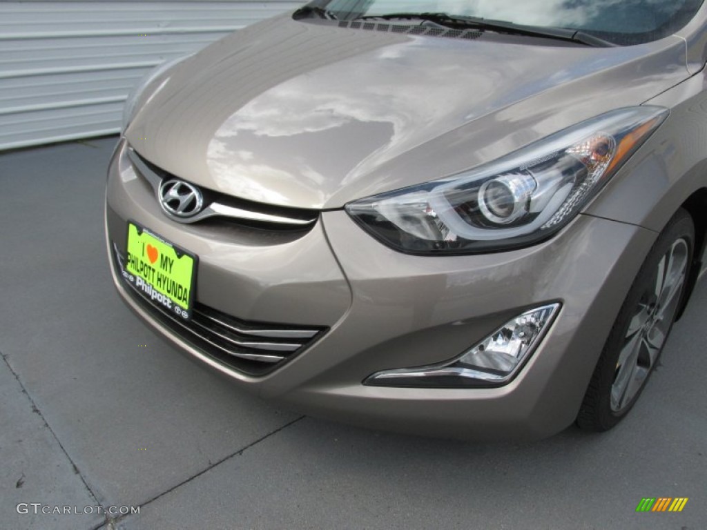 2016 Elantra Limited - Desert Bronze / Black photo #10