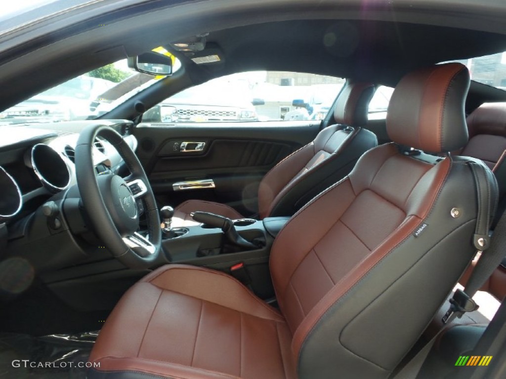 Dark Saddle Interior 2015 Ford Mustang GT Coupe Photo #105559821