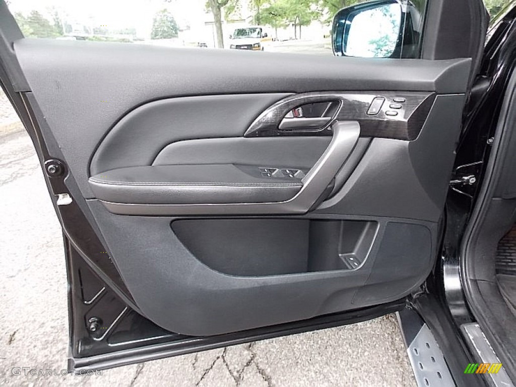 2008 Acura MDX Technology Ebony Door Panel Photo #105560859