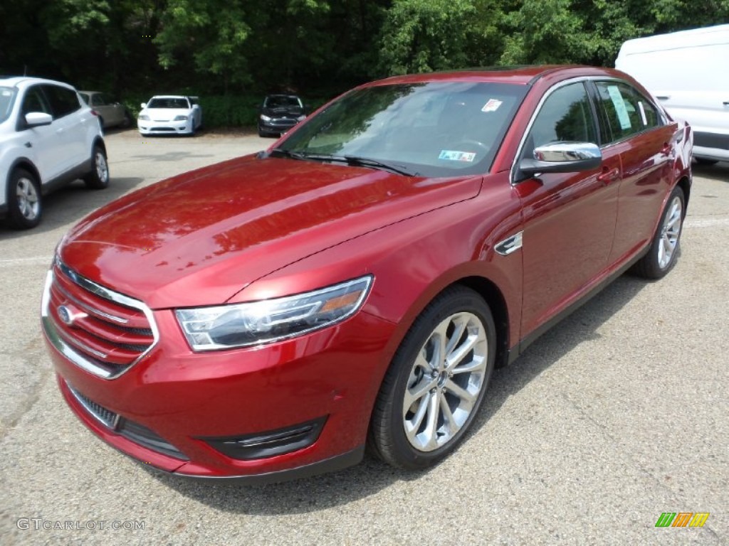 2015 Taurus Limited AWD - Ruby Red Metallic / Charcoal Black photo #7