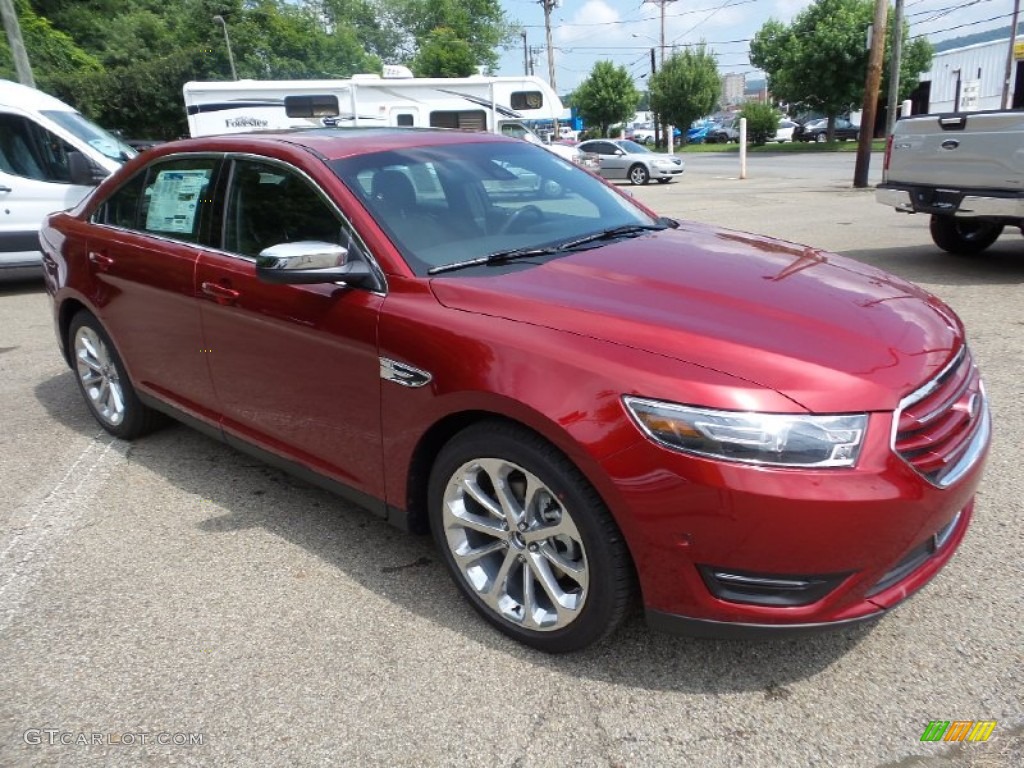 2015 Taurus Limited AWD - Ruby Red Metallic / Charcoal Black photo #9