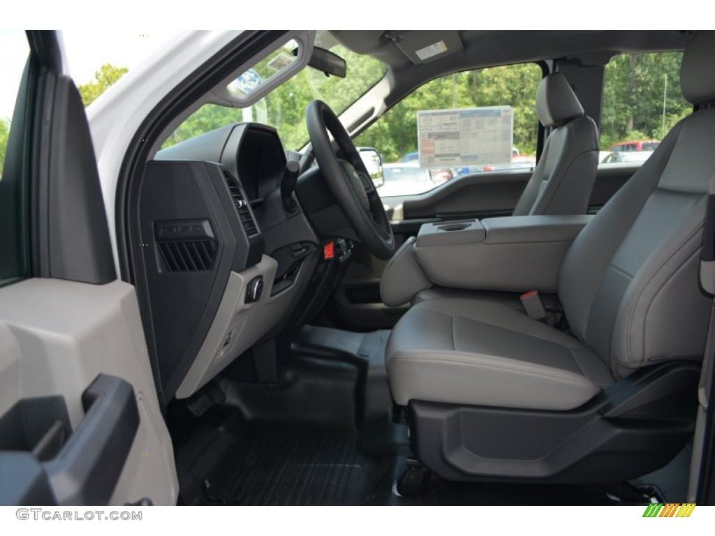 Medium Earth Gray Interior 2015 Ford F150 XL SuperCab 4x4 Photo #105562326