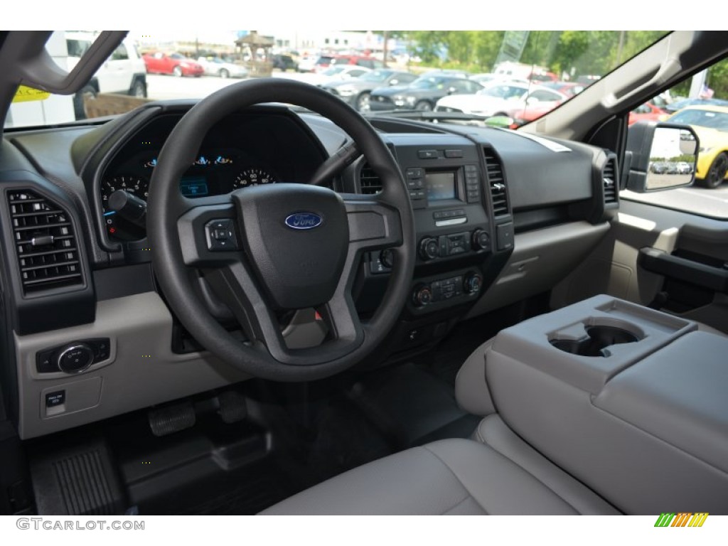 2015 Ford F150 XL SuperCab 4x4 Medium Earth Gray Dashboard Photo #105562344