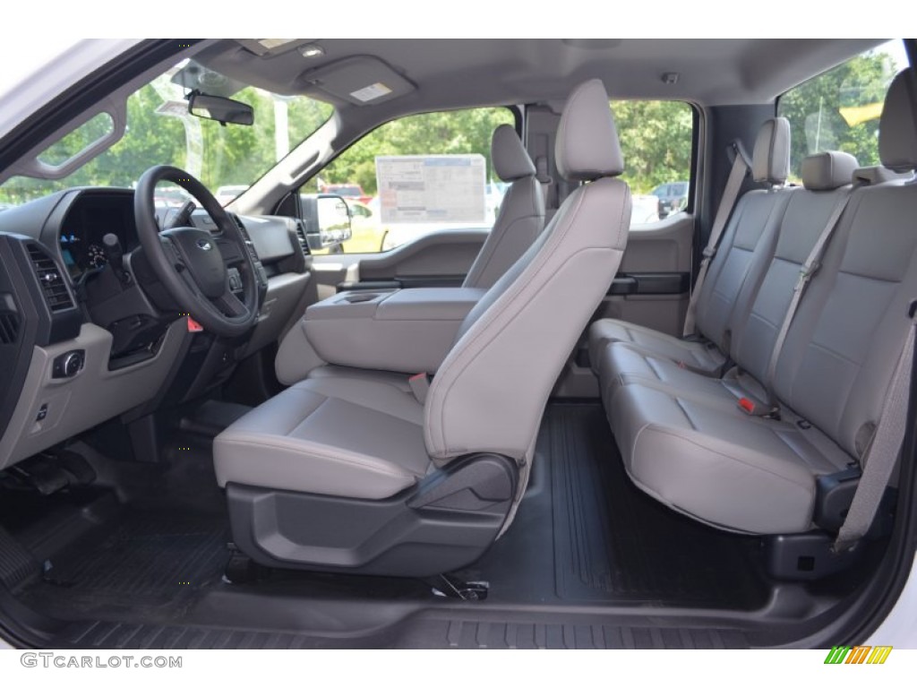 Medium Earth Gray Interior 2015 Ford F150 XL SuperCab 4x4 Photo #105562374