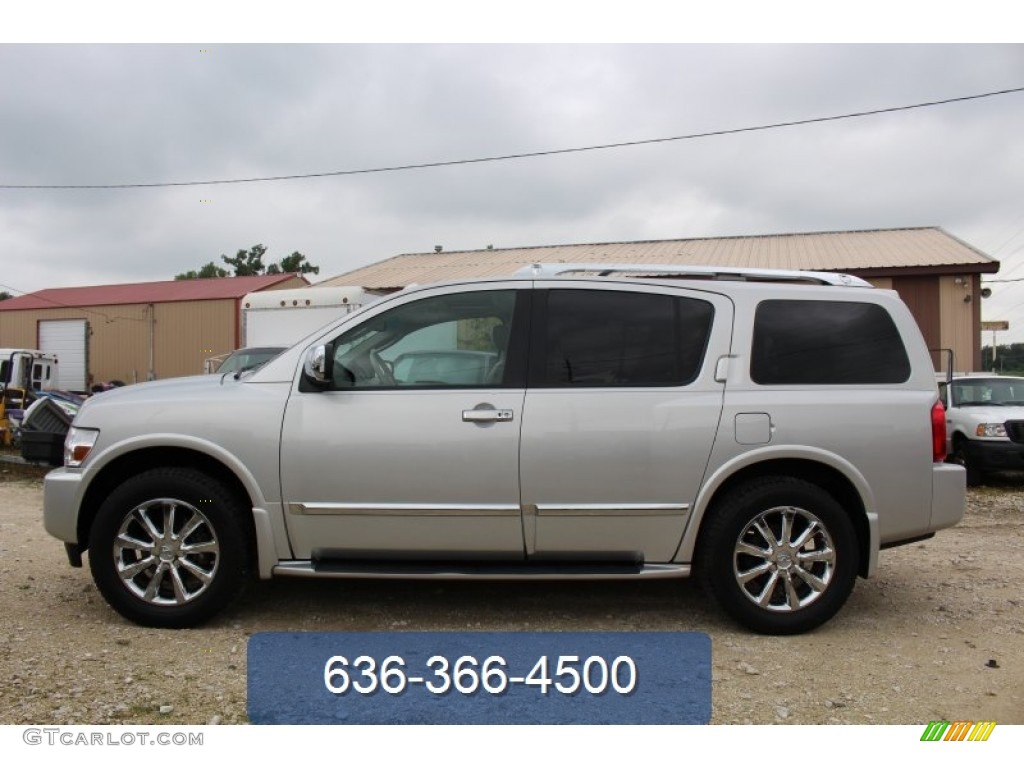 2008 QX 56 4WD - Silver Indulgence / Stone photo #1