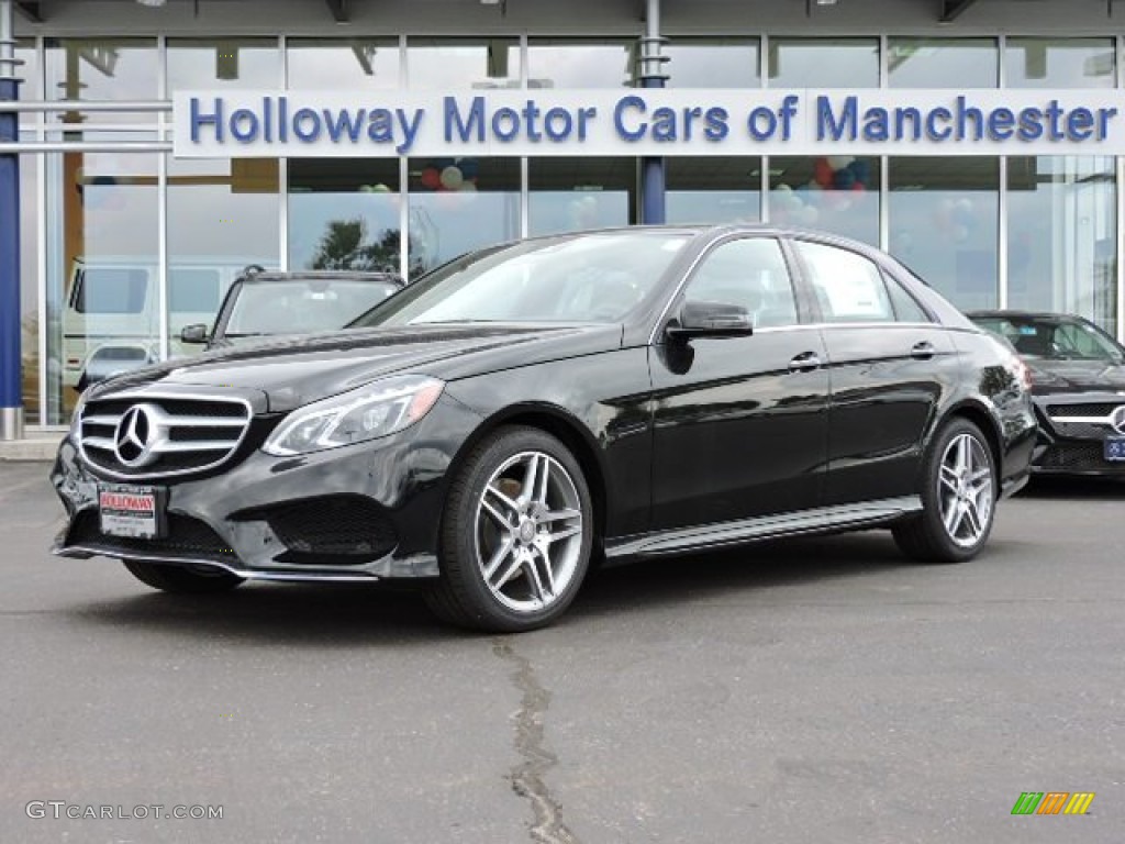 2016 E 350 4Matic Sedan - Black / Black photo #1