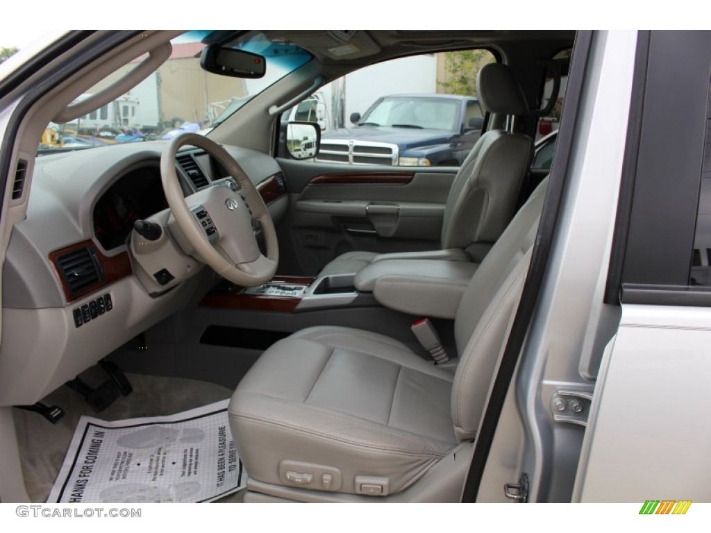 2008 QX 56 4WD - Silver Indulgence / Stone photo #17