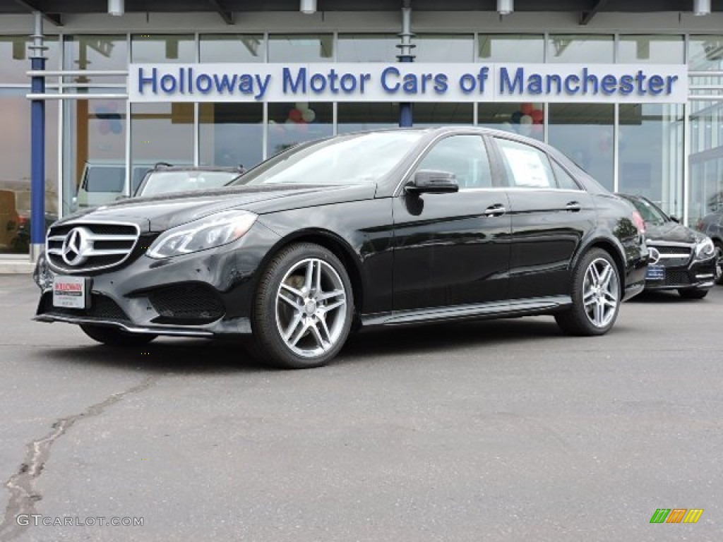 2016 E 350 4Matic Sedan - Black / Black photo #1