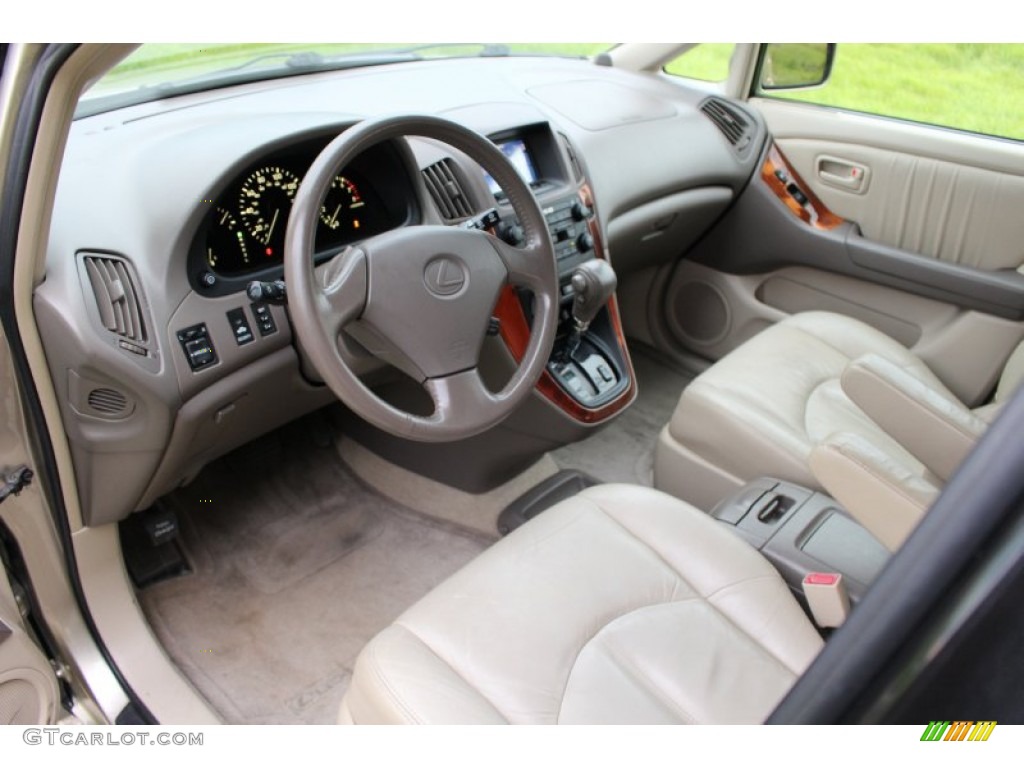 2000 RX 300 AWD - Burnished Gold Metallic / Ivory photo #17