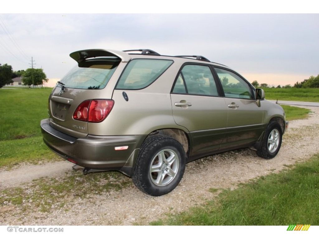 2000 RX 300 AWD - Burnished Gold Metallic / Ivory photo #36