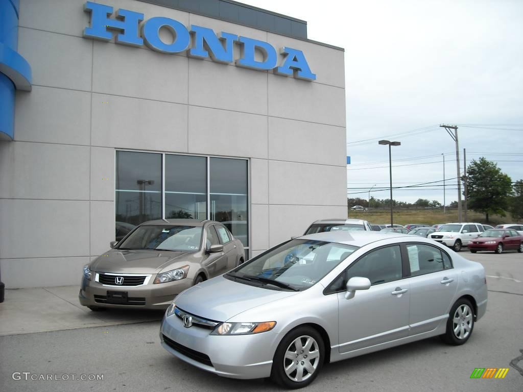 2006 Civic LX Sedan - Alabaster Silver Metallic / Gray photo #1