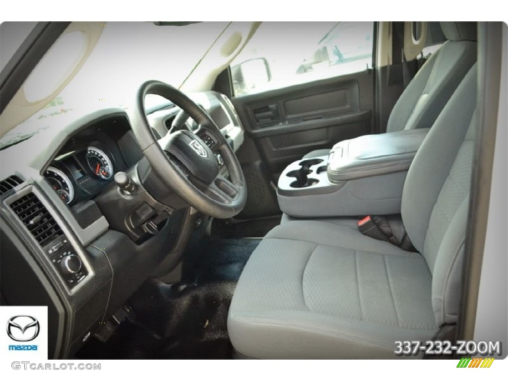 2013 1500 Tradesman Quad Cab - Bright White / Black/Diesel Gray photo #13