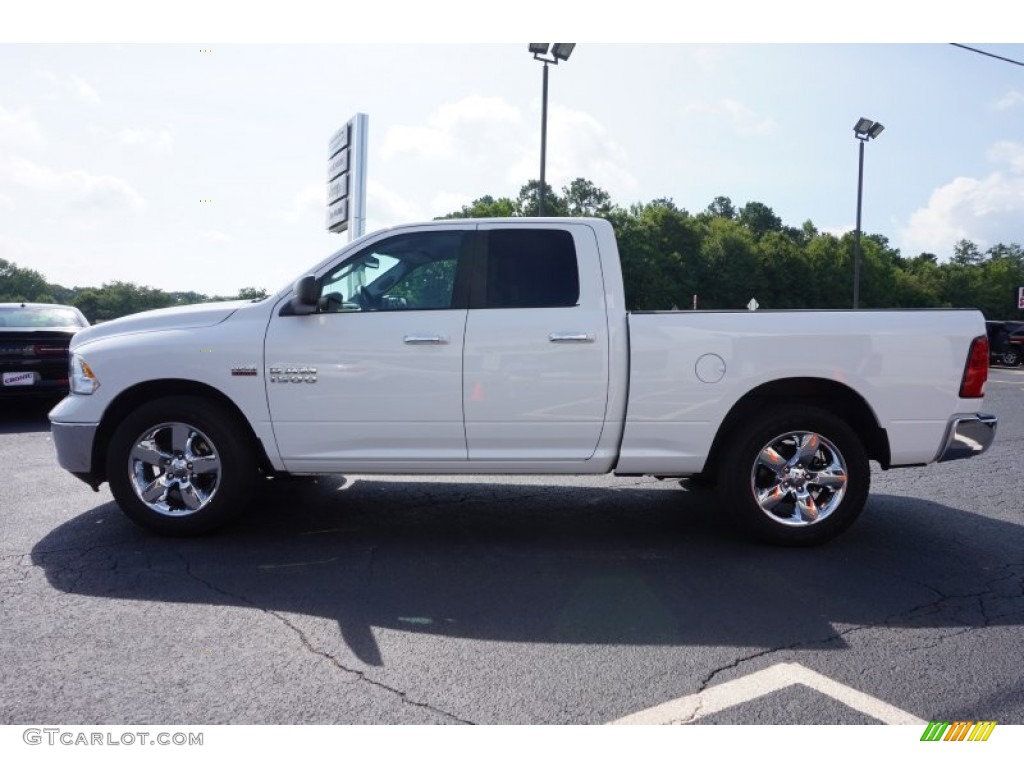 2014 1500 Big Horn Quad Cab - Bright White / Black/Diesel Gray photo #4