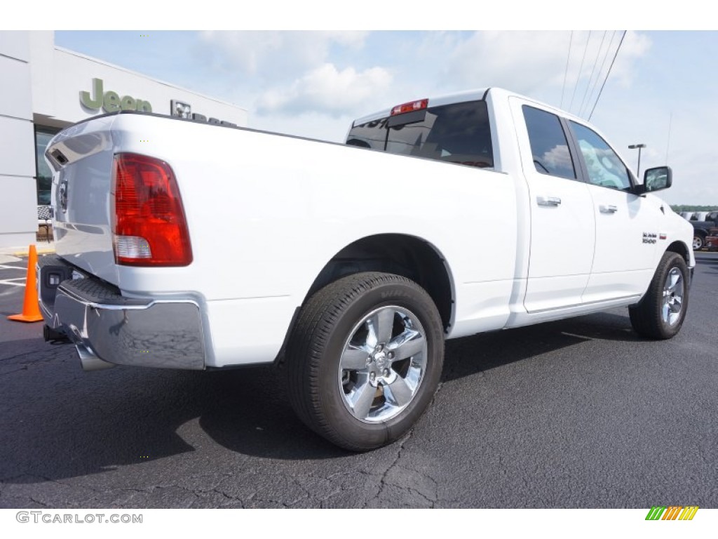 2014 1500 Big Horn Quad Cab - Bright White / Black/Diesel Gray photo #7