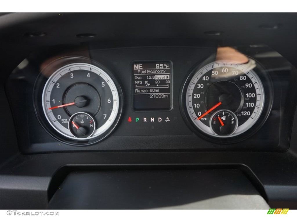 2014 1500 Big Horn Quad Cab - Bright White / Black/Diesel Gray photo #21