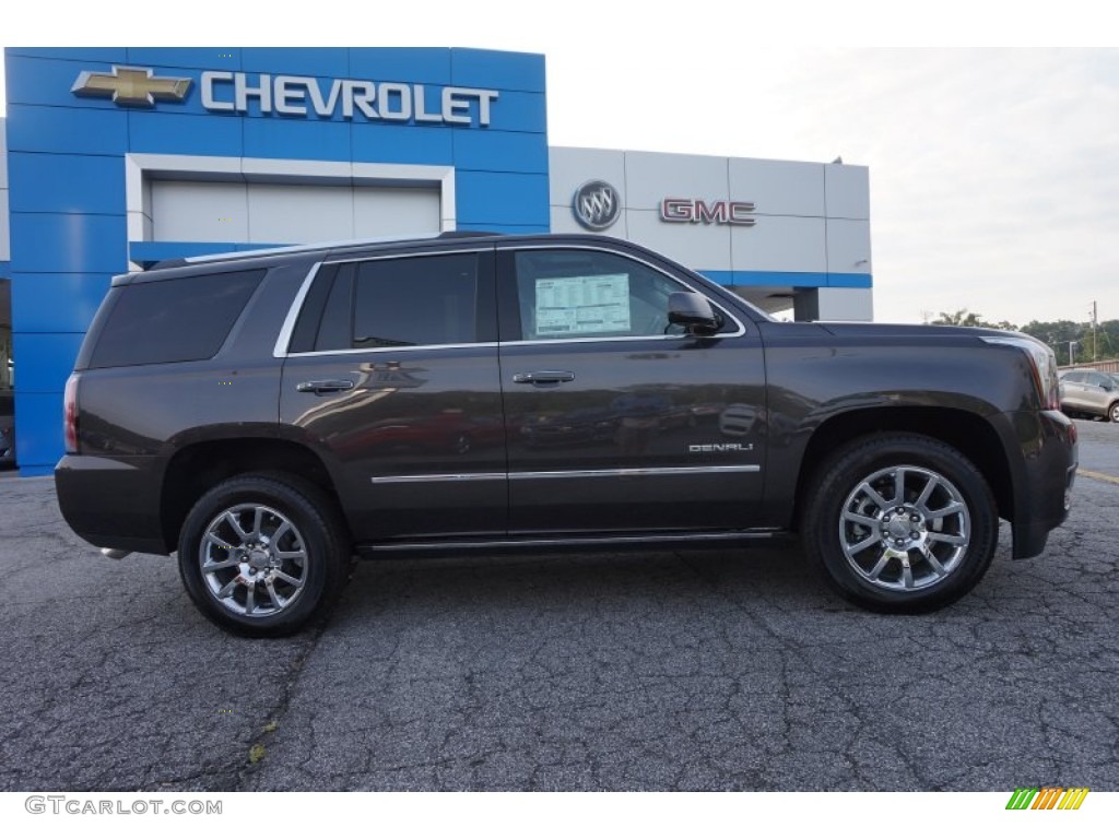 2015 Yukon Denali - Iridium Metallic / Denali Cocoa/Dark Atmosphere photo #8