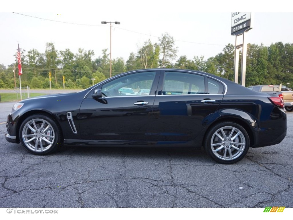2015 SS Sedan - Phantom Black Metallic / Jet Black photo #4