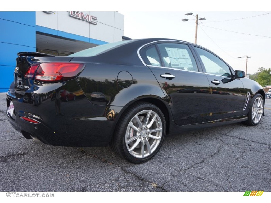 2015 SS Sedan - Phantom Black Metallic / Jet Black photo #7