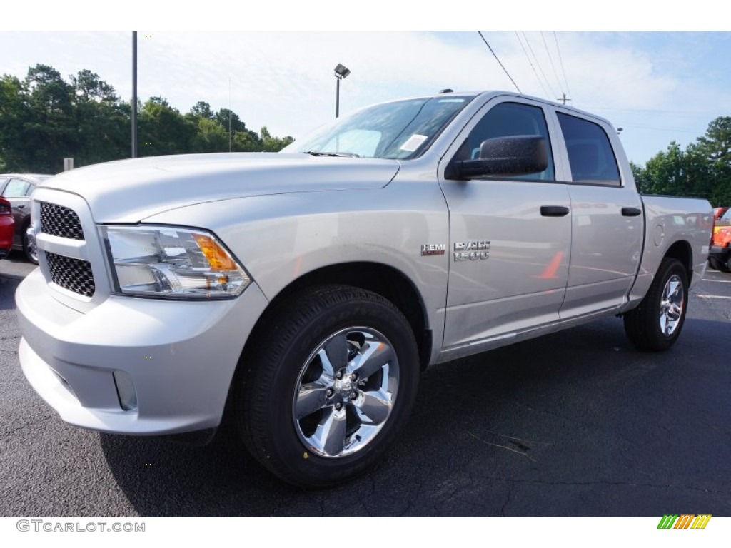 2015 1500 Express Crew Cab - Bright Silver Metallic / Black/Diesel Gray photo #3