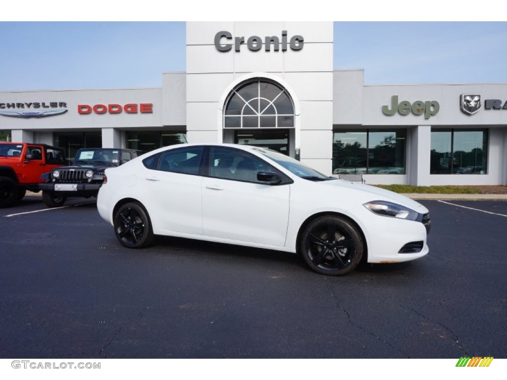 2015 Dart SXT - Bright White / Black/Light Tungsten Accent Stitching photo #1