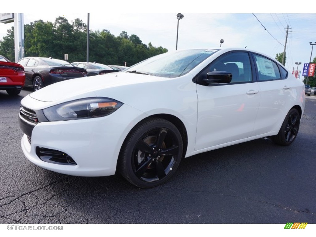 2015 Dart SXT - Bright White / Black/Light Tungsten Accent Stitching photo #3