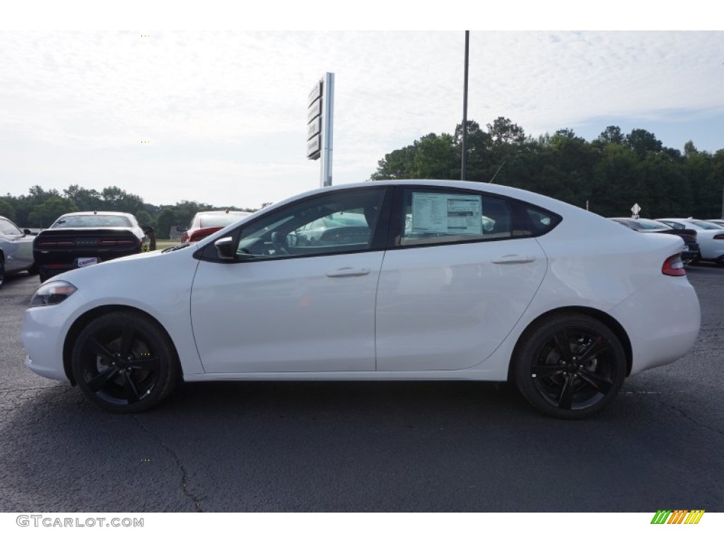 2015 Dart SXT - Bright White / Black/Light Tungsten Accent Stitching photo #4